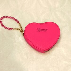 Juicy Couture Heart Shaped Wristlet in EUC